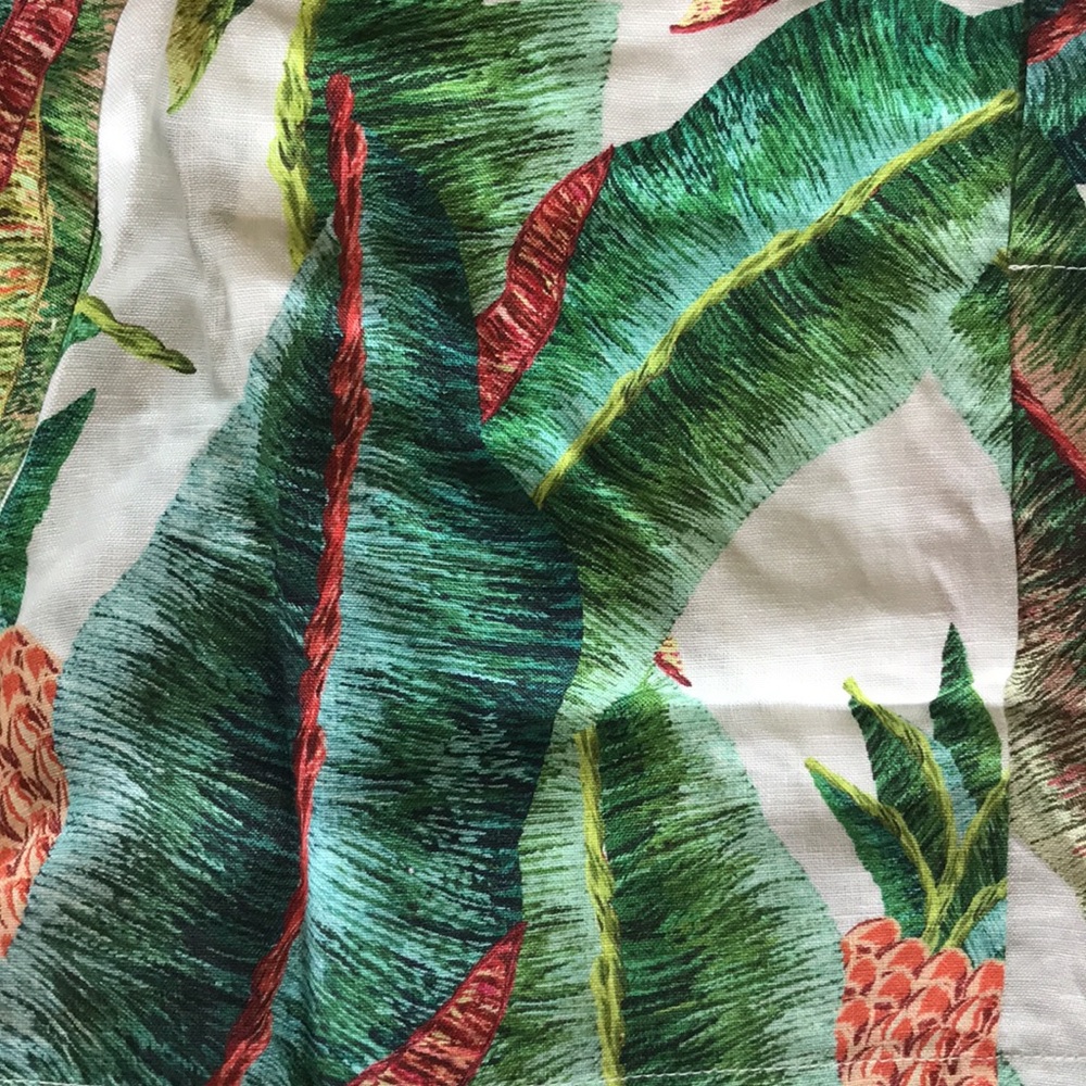 Farm Rio Forest Palm Linen Shorts sz M NWT - Picture 3 of 10
